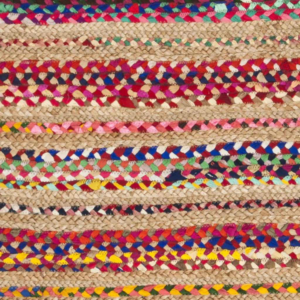 Colorful Braided Area Rug 2'3" x 8' Y263055