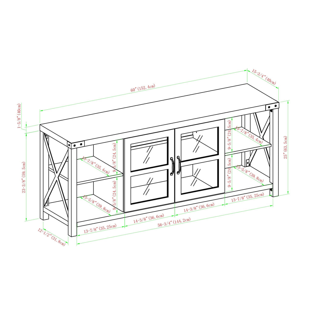 White Oak Entertainment Wall C748913