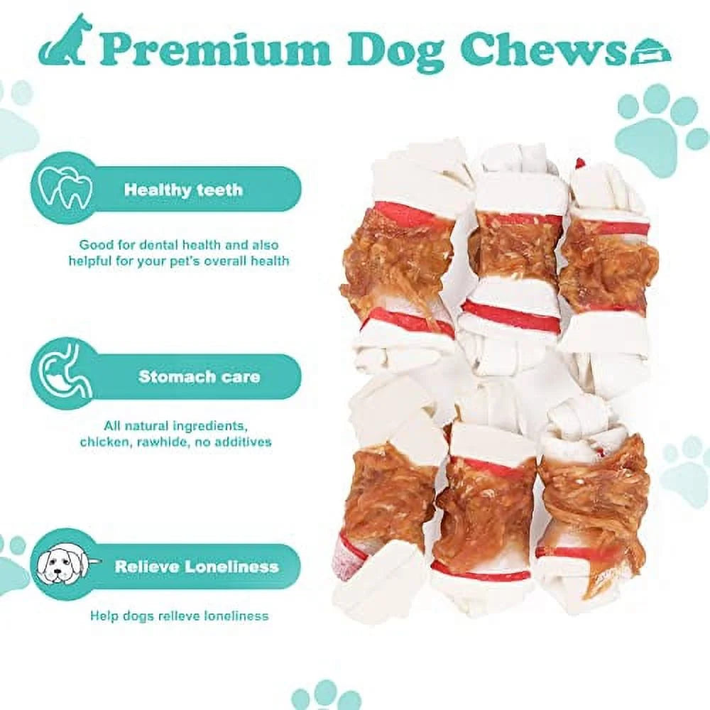 Chicken Wrapped Bone Dog Treats 2.5" 1lb W67302