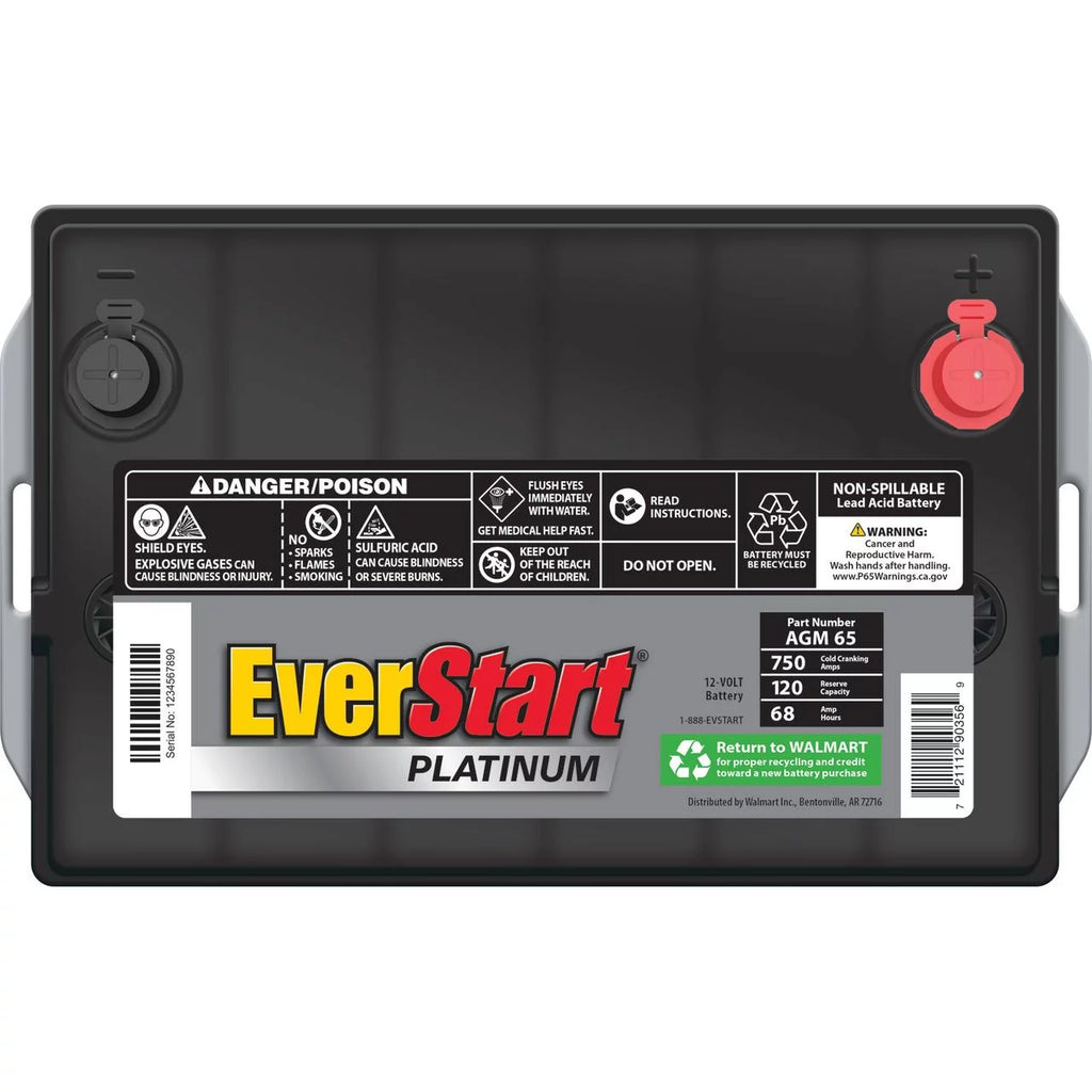 AGM Battery Group Size 65 12 Volt 750 CCA X488013