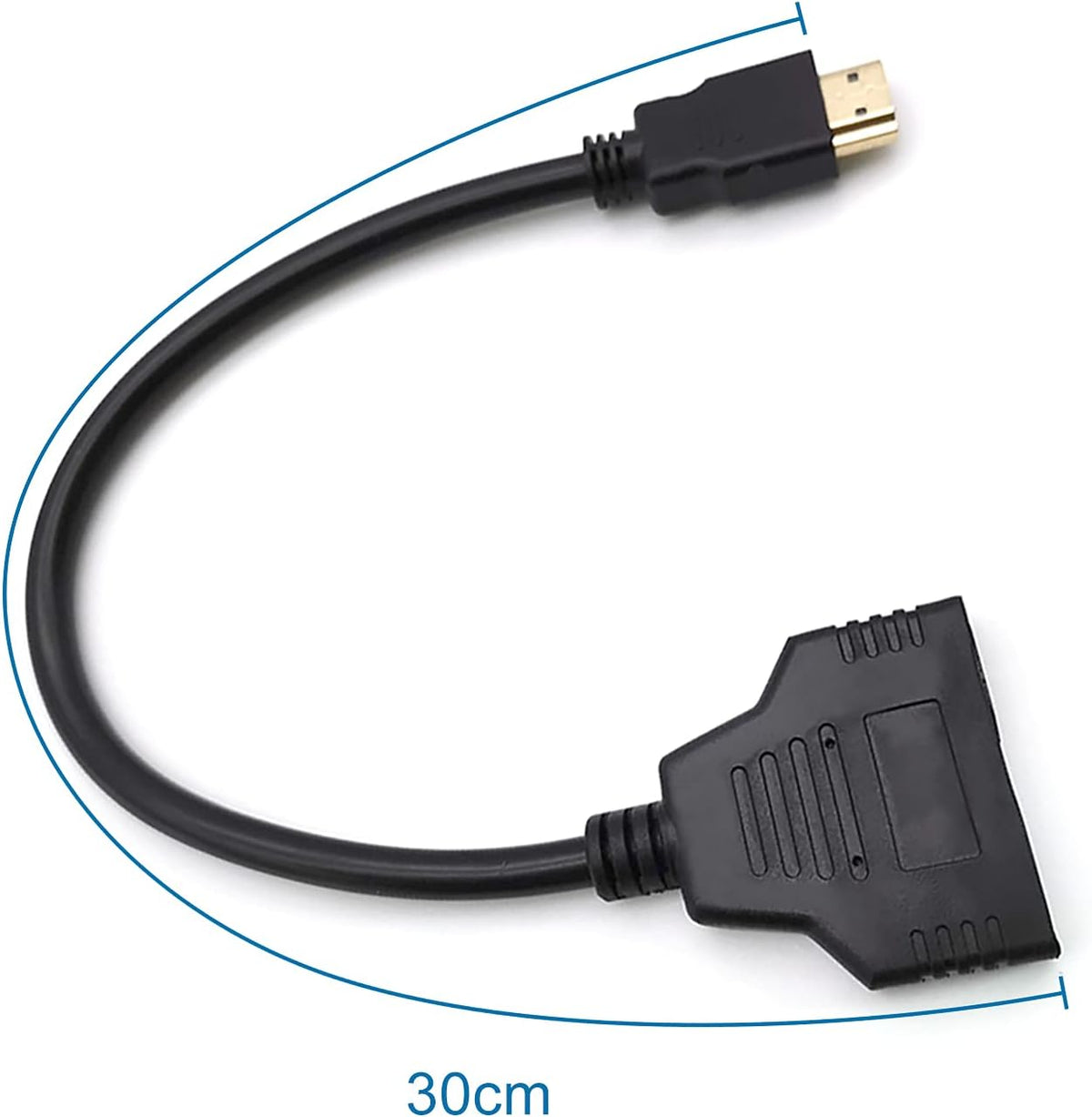 HDMI Splitter 1 in 2 Out Male to Dual Female 1080P 30cm I405327