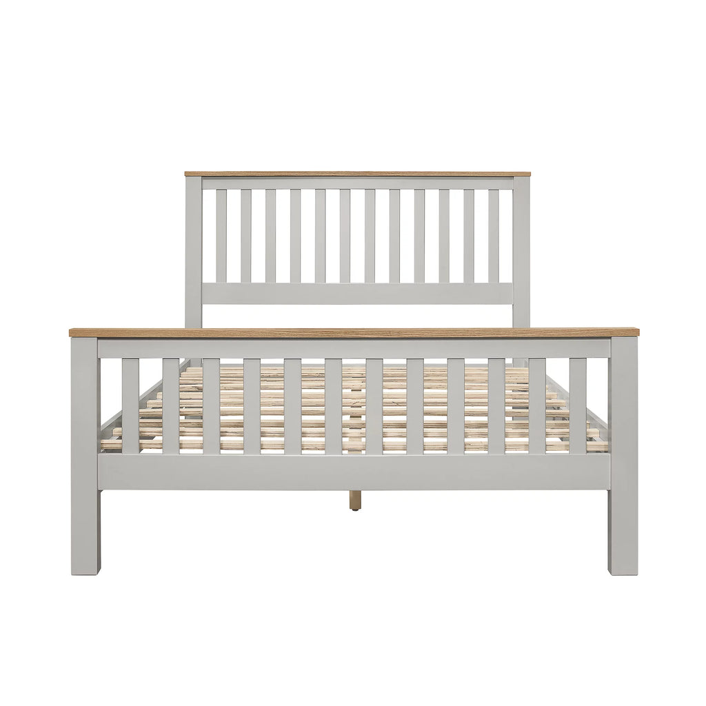 Full Size Solid Wood Platform Bed with Headboard C942510