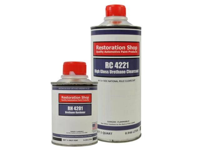 Green Urethane Basecoat Clearcoat Car Auto Paint Medium Quart Kit Z461934