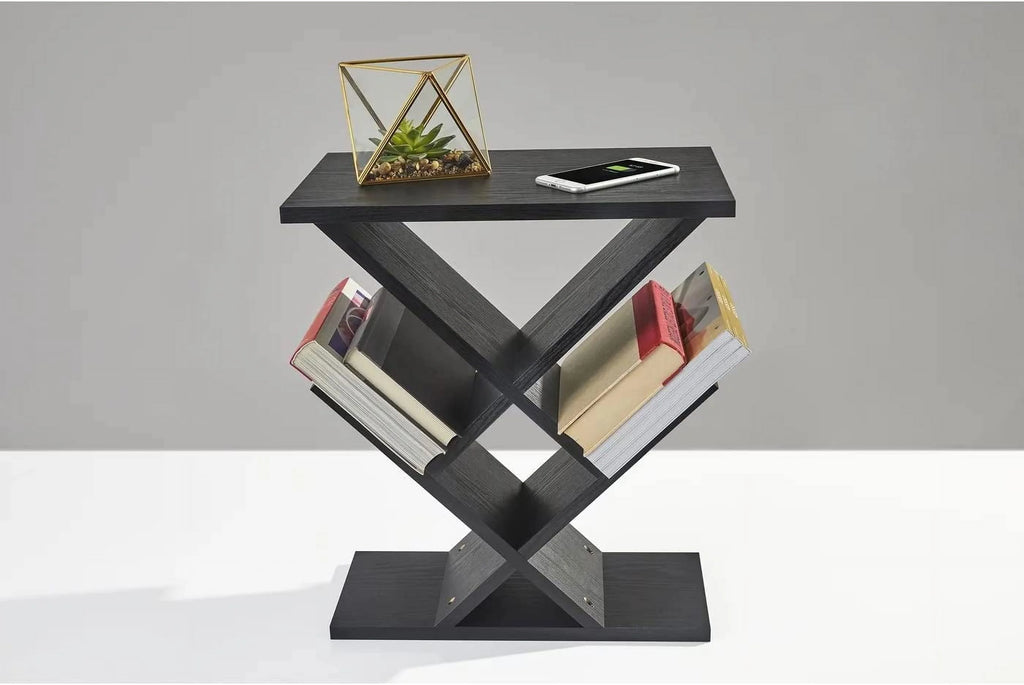 Black Storage Side Table S1253