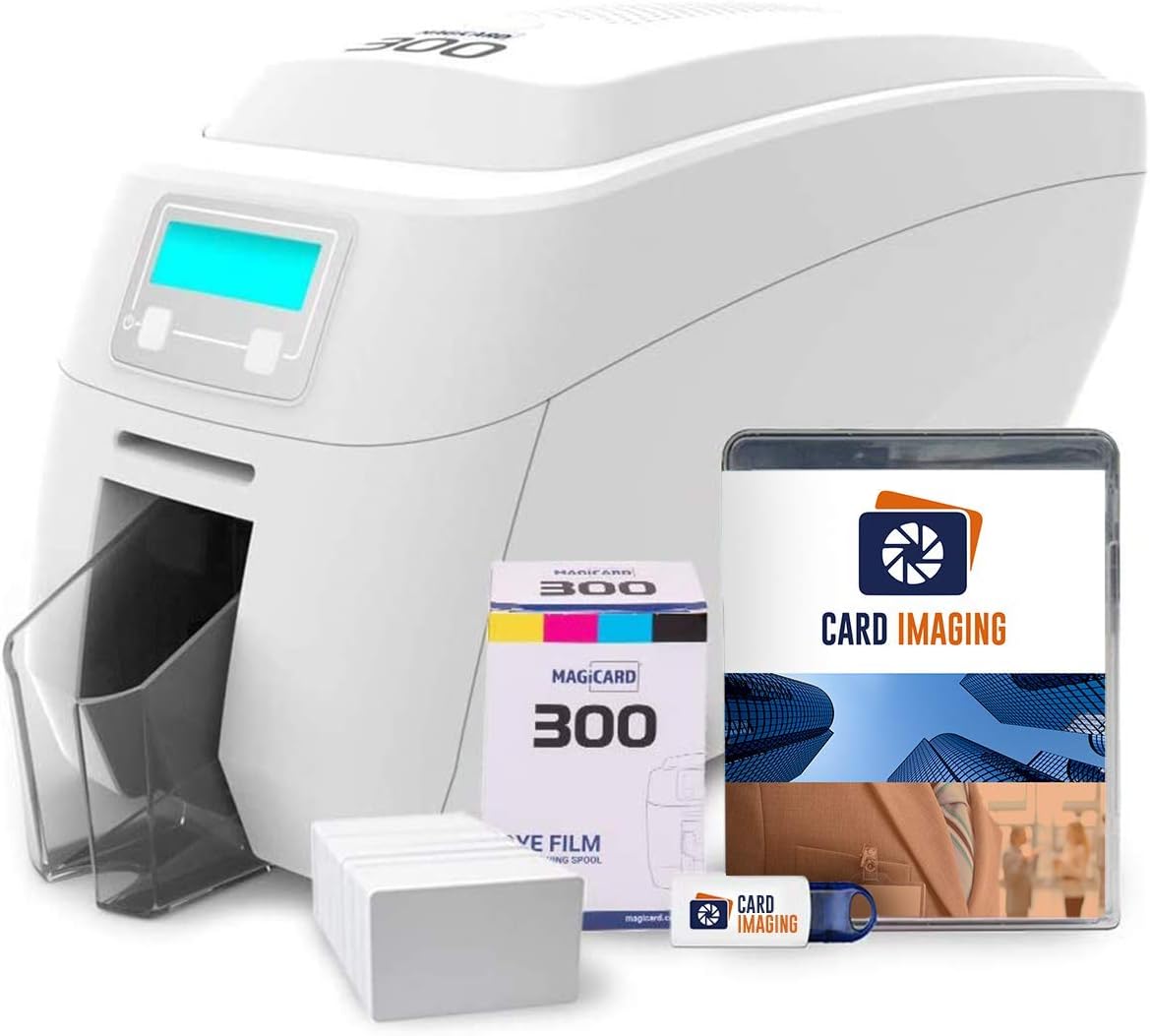 Dual Sided ID Card Printer Bundle V27809
