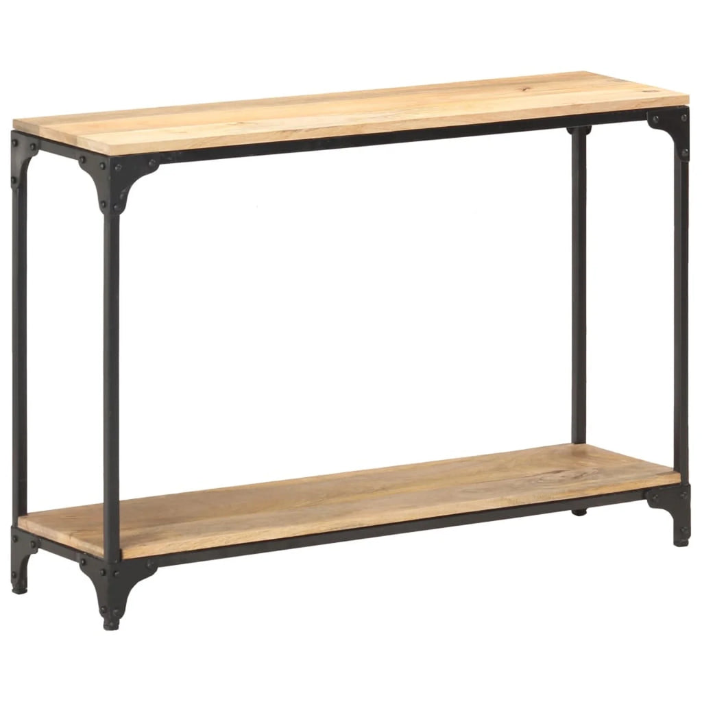 43.3"x11.8"x29.5" Solid Mango Wood Console Table Y8806