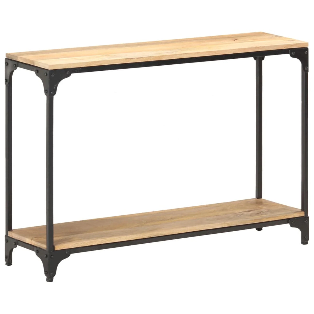 43.3"x11.8"x29.5" Solid Mango Wood Console Table Y8806