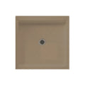 Solid Surface 32-in x 32-in Shower Base with Center Drain in Barley Y3148