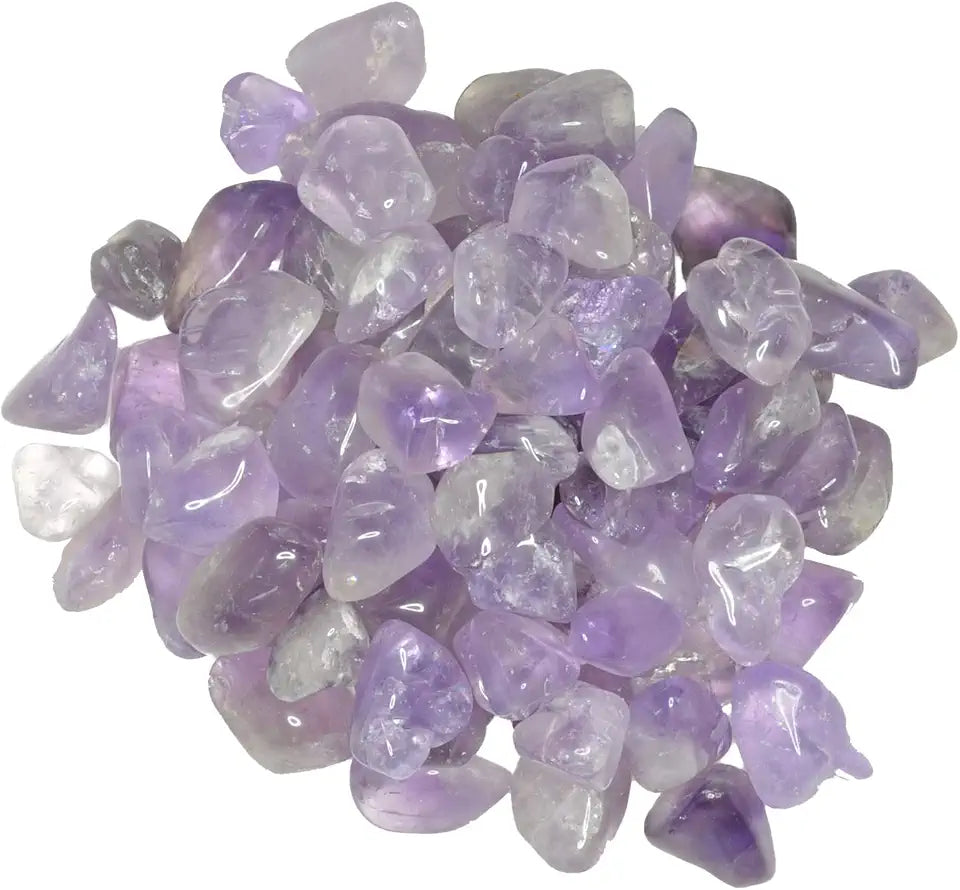 3 lbs Amethyst Tumbled Stones Grade 1 XSmall Bulk Natural Polished Gemstone P8963