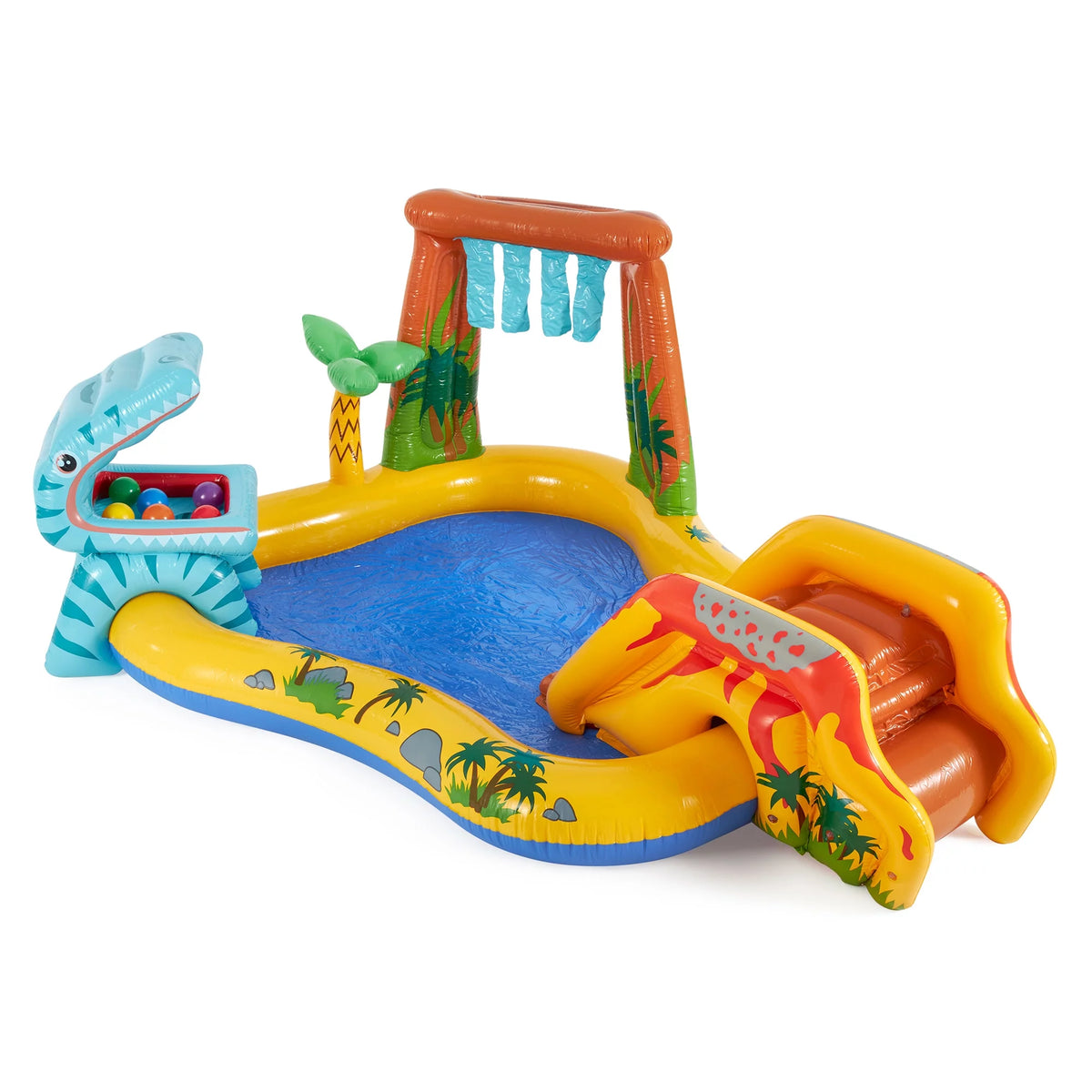 Inflatable Kids Dinosaur Play Center Pool with Slide L579949