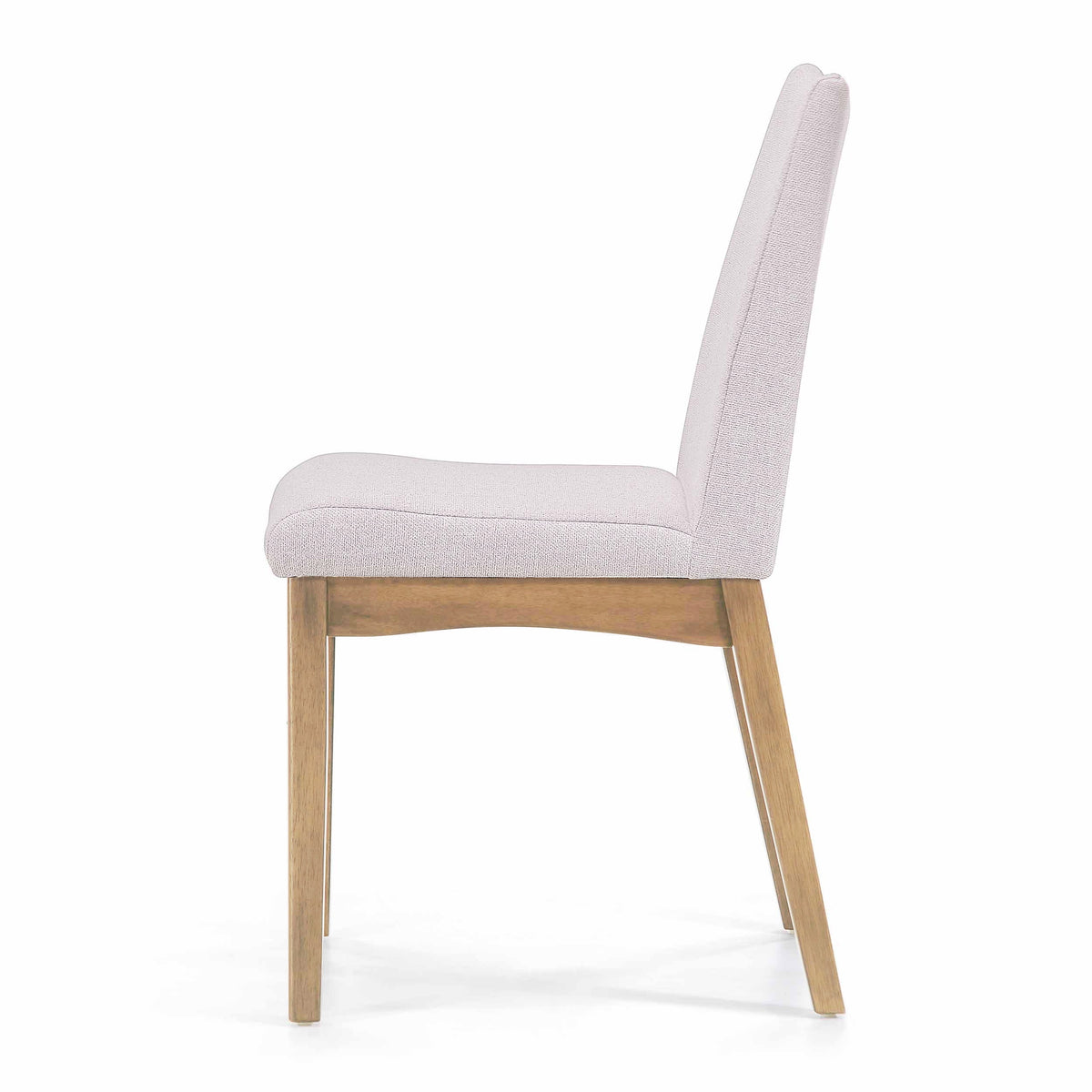 Set of 2 Light Beige Fabric Upholstered Dining Chairs A475919