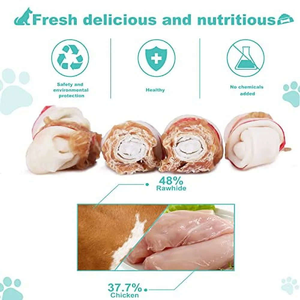 Chicken Wrapped Bone Dog Treats 2.5" 1lb W67302