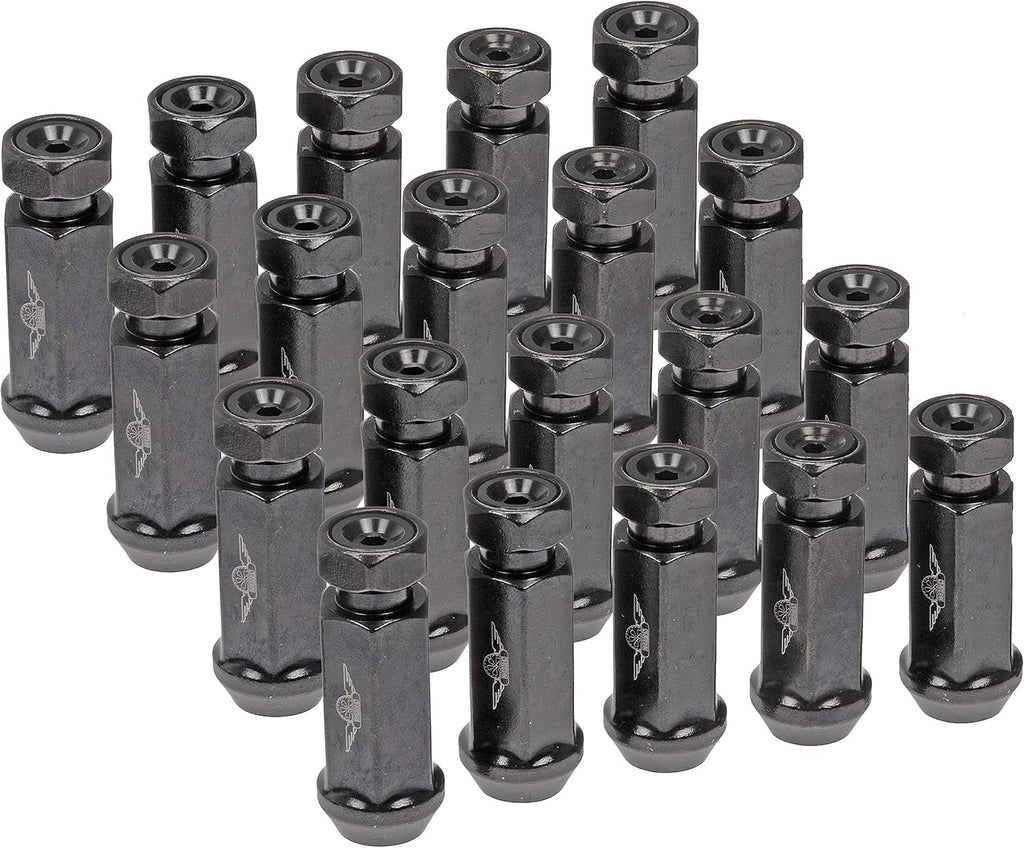 Black 20 Pack Wheel Nut L24244