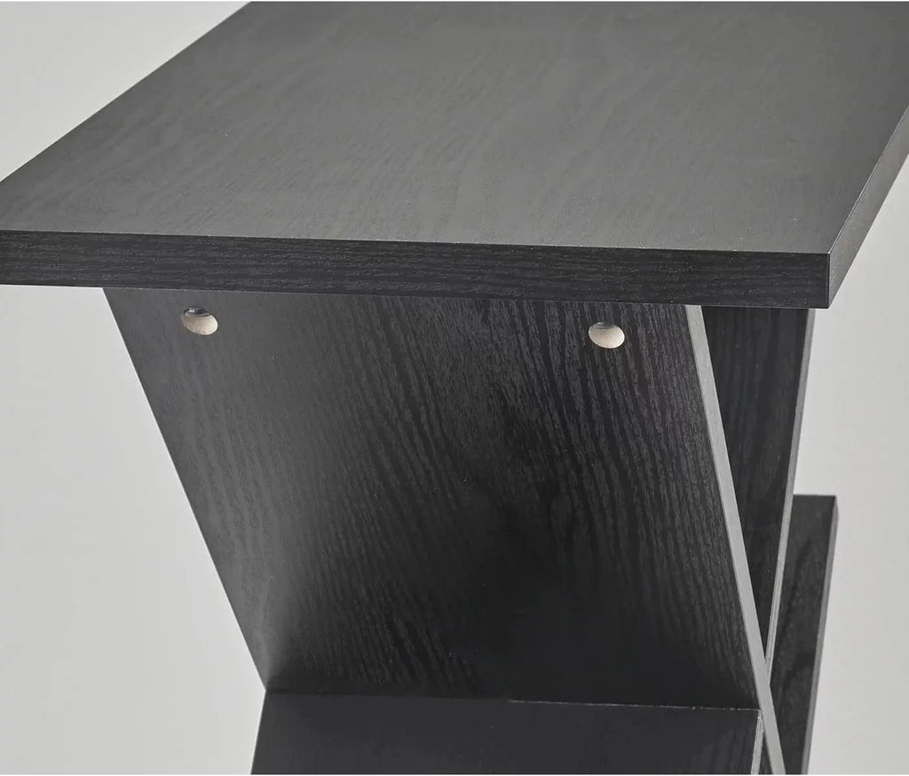 Black Storage Side Table S1253