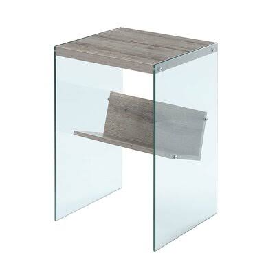 Sled End Table with Storage Sandstone F284594