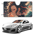 Anime Windshield Sunshade Foldable Reflective Sun Visor Front Window Cover J7423