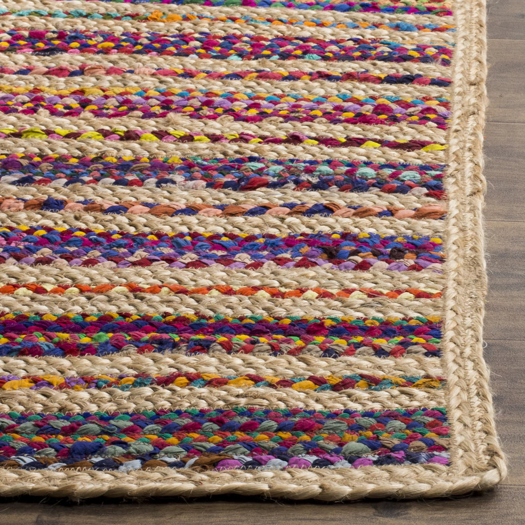 Colorful Braided Area Rug 2'3" x 8' Y263055