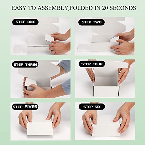 White Corrugated Cardboard Boxes Set of 25 Y31566