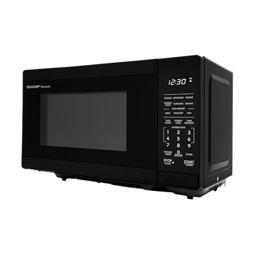 Compact Oven with Removable 10" Carousel Turntable, 700 Watt Countertop Microwave, White I320