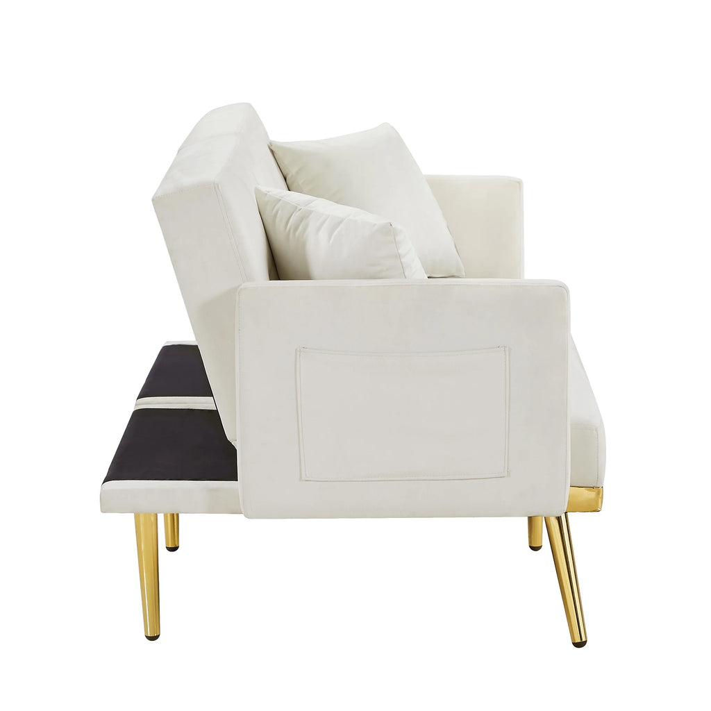 White Sofa Bed F95686