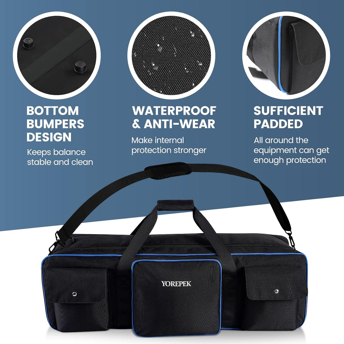 Tripod Carrying Case Bag with Strap Removable Padding L49850
