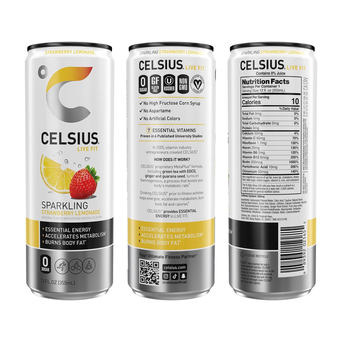Sparkling Variety Pack Energy Drink 12 fl oz (Pack of 12) W2854