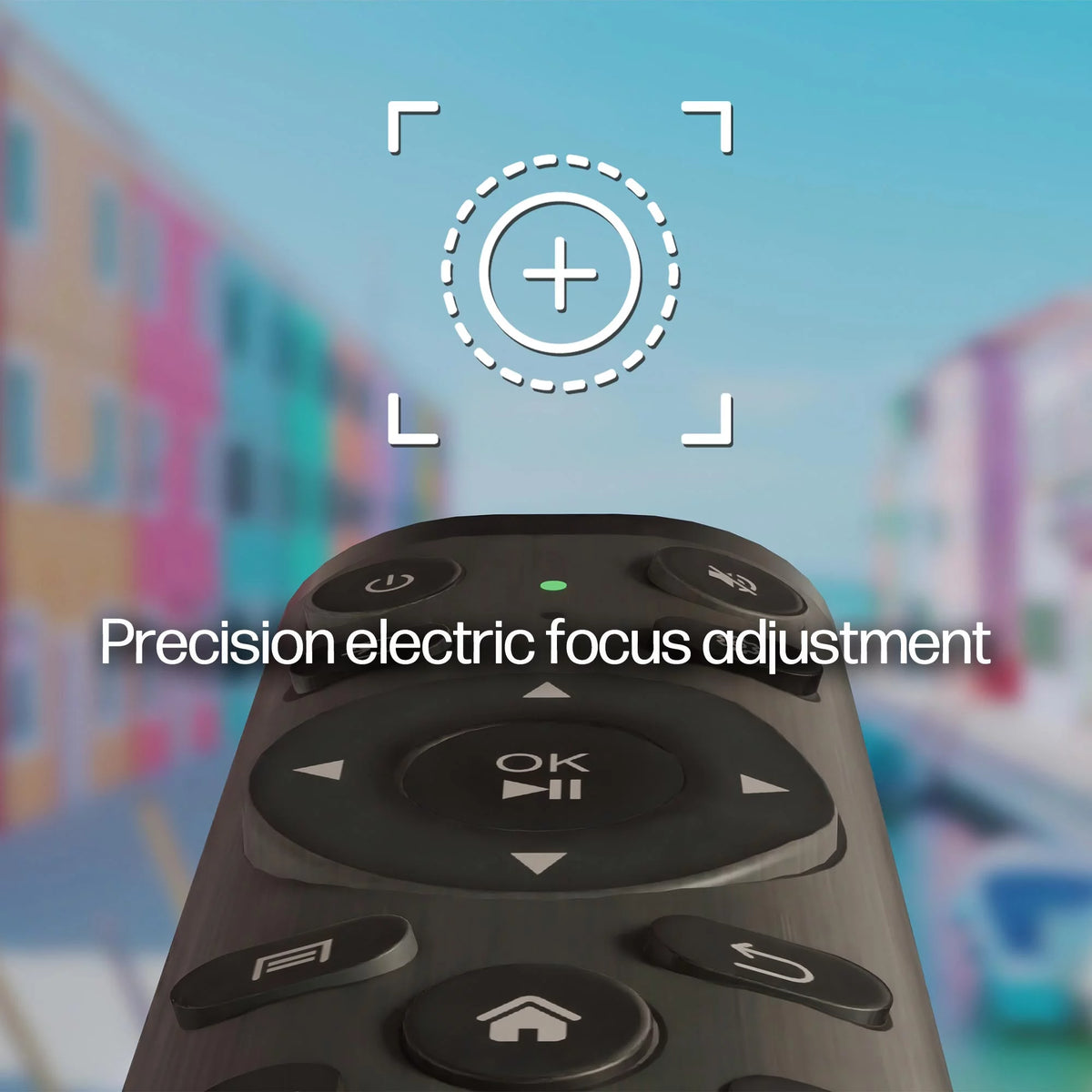 FHD LCD Projector with Streaming Player and 84" Mobile Projection Screen Q3442