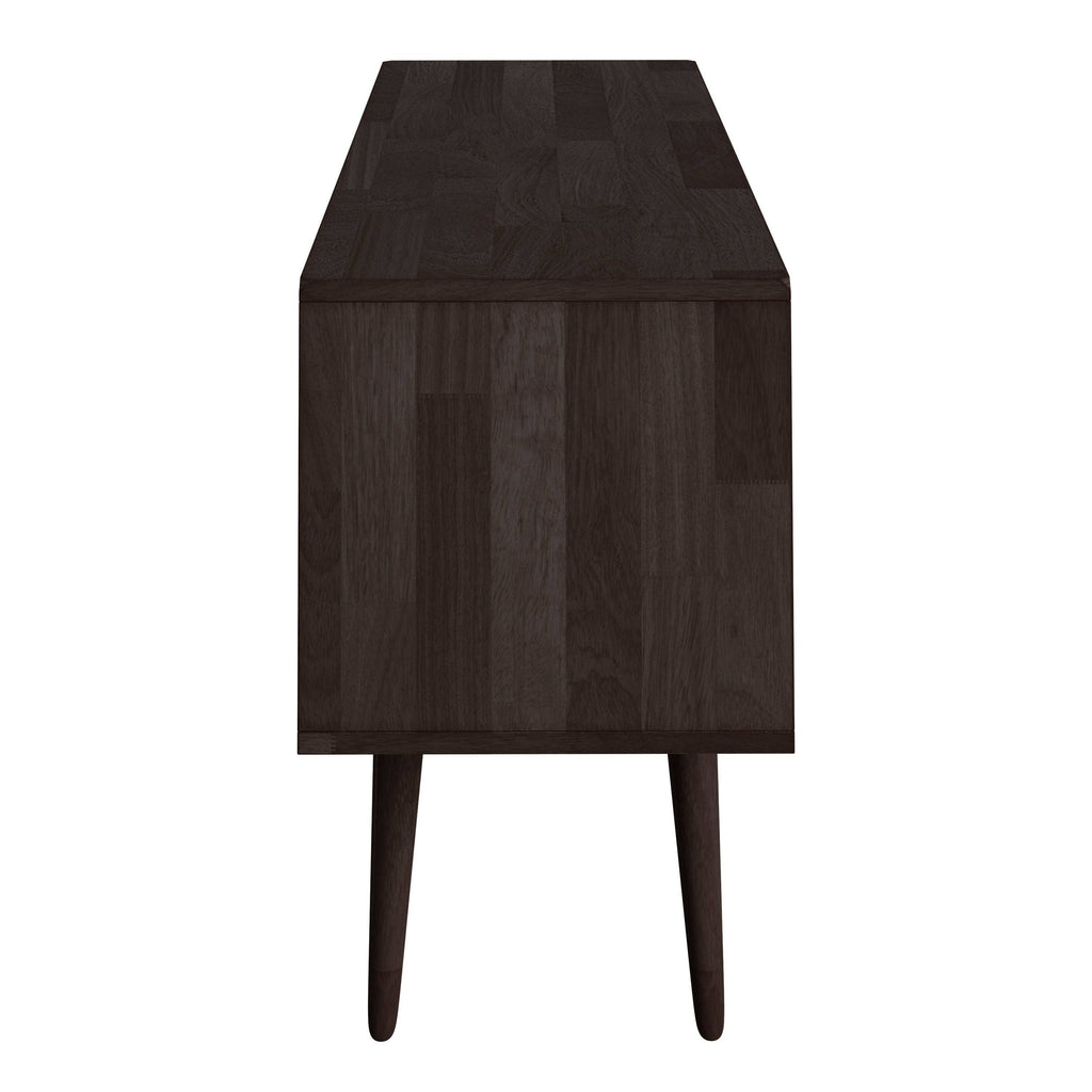 Brown Wood Entertainment Cabinet with Doors K28040