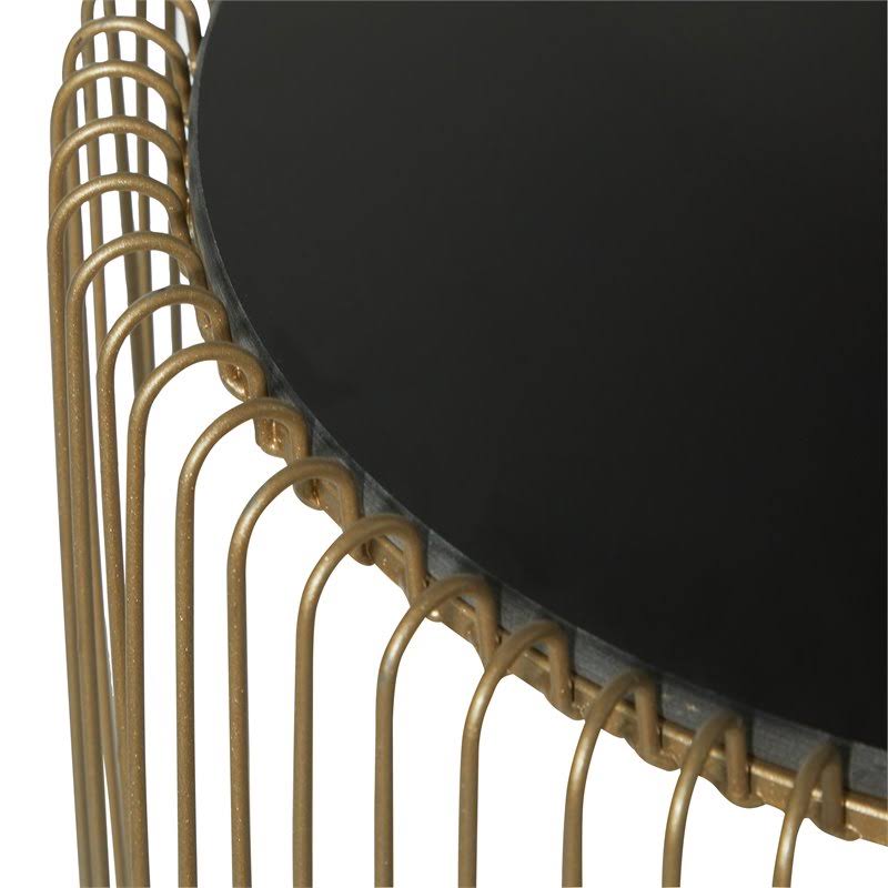 Gold Metal Accent Table (Set of 2) Z259