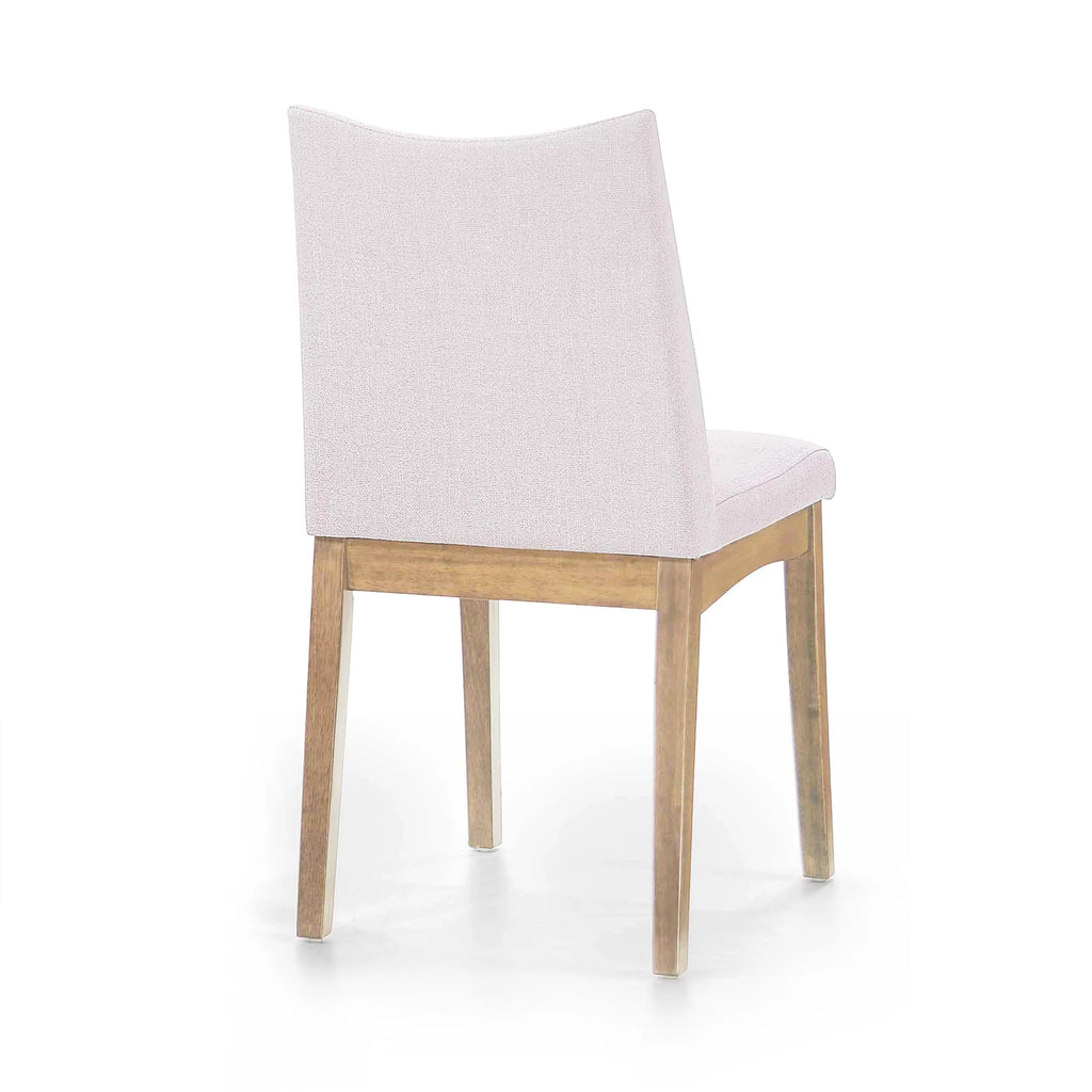 Set of 2 Light Beige Fabric Upholstered Dining Chairs A475919