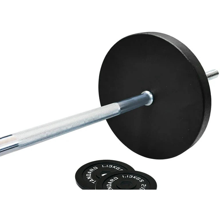 Cast Iron 100-Pound Barbell Set with Star Locks T679