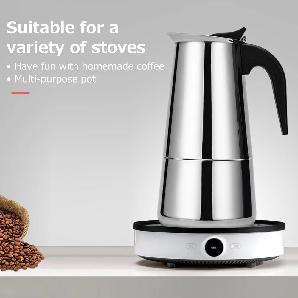 Stainless Steel Electric Mocha Coffee Maker A821