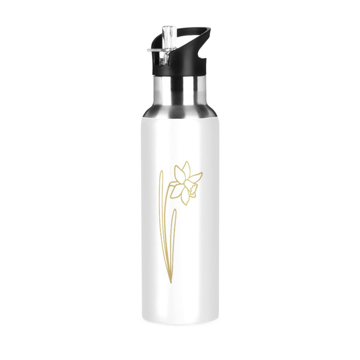Stainless Steel Insulated Water Bottle with Straw Lid R488802