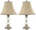 Glass Globe Table Lamp Set of 2 W65008