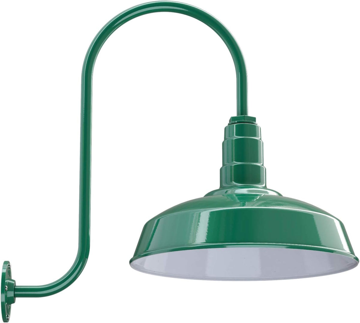 16 Dome Gooseneck Outdoor Wall Mounted Barn Light B196