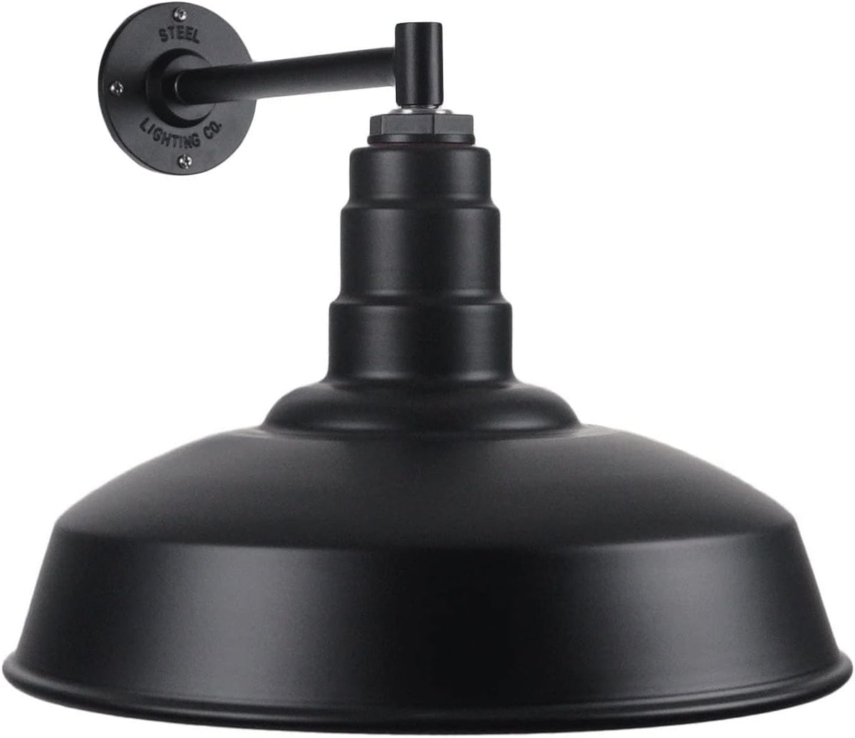16 Dome Gooseneck Outdoor Wall Mounted Barn Light B196