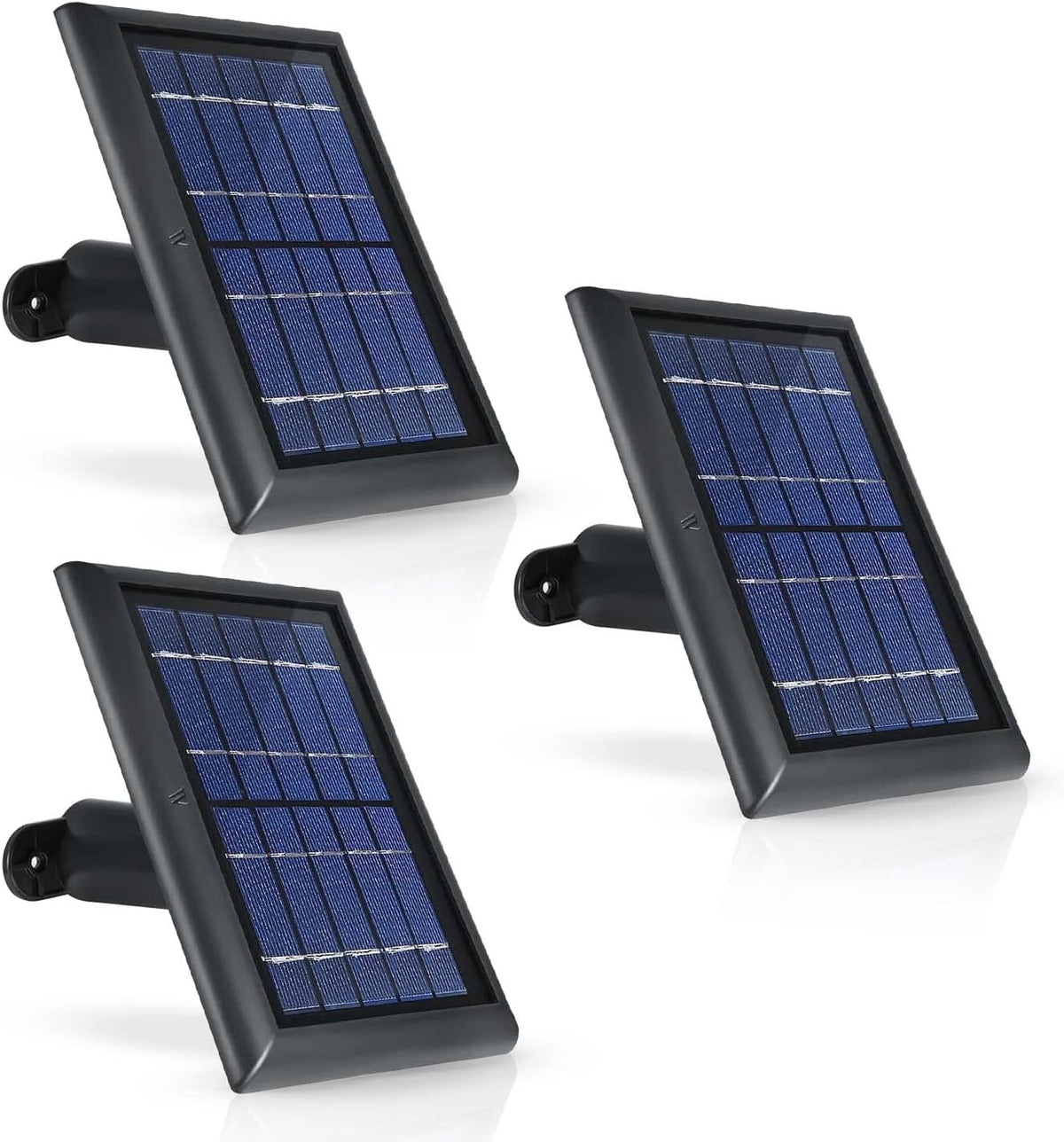 Black Solar Panel with Internal Battery 2-Pack Q1618