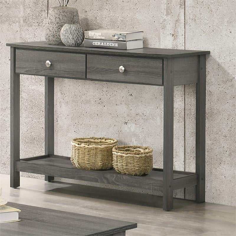 3-Piece Wood Coffee Table Set in Gray L2392