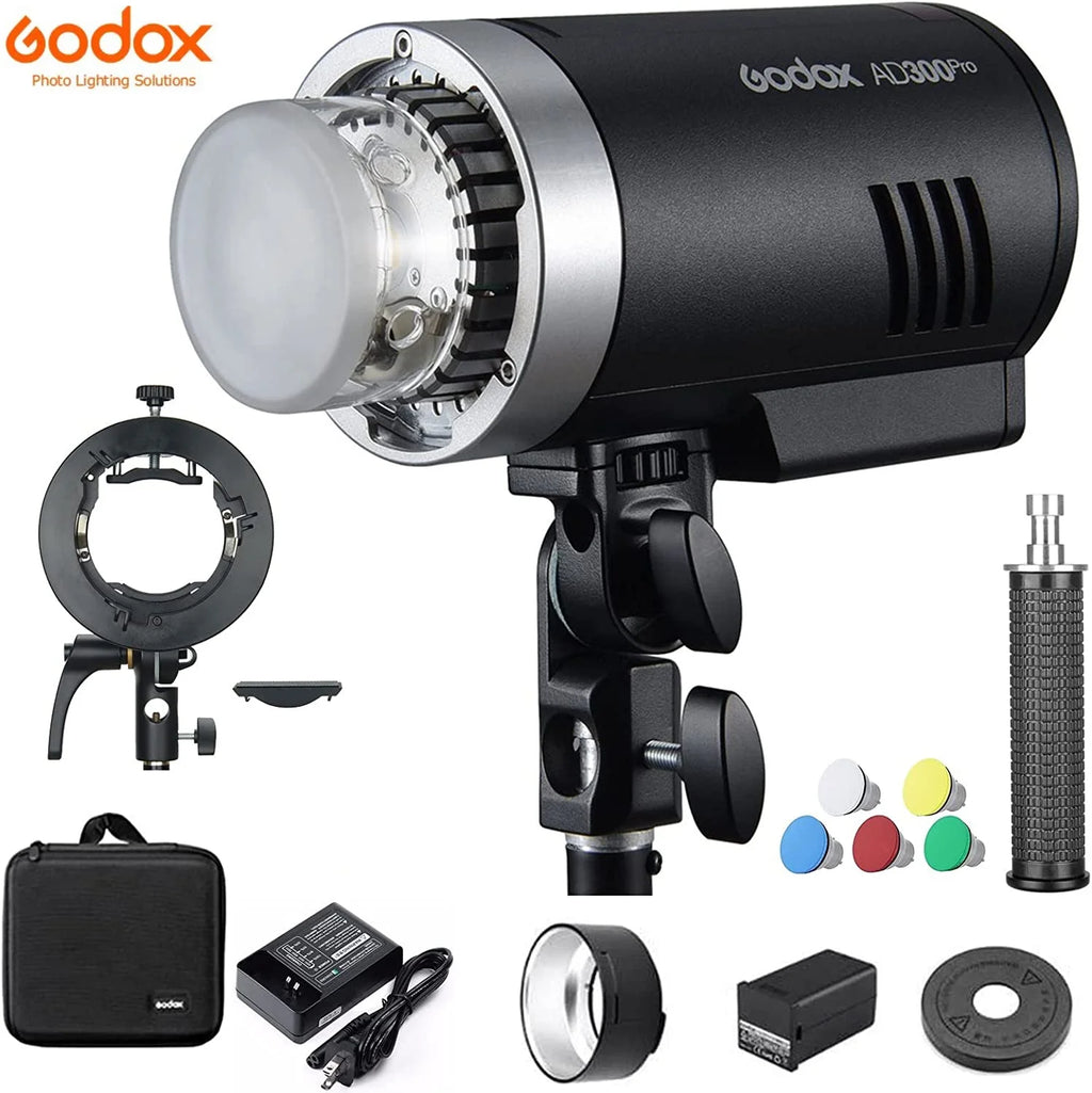 300W TTL Outdoor Flash with Bi-Color Modeling LED E201