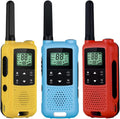 3 Pack 22 Channels Rechargeable Two Way Radios with Earpiece and Mic Set Y720898