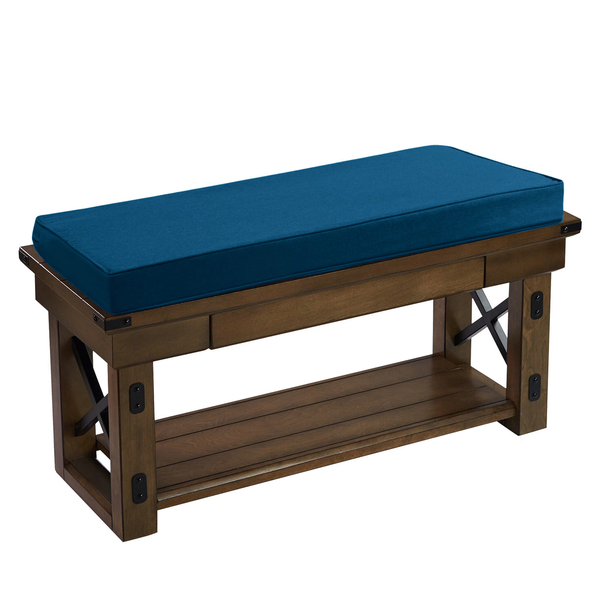 Teal Outdoor Patio Bench Foam Cushion Y262301