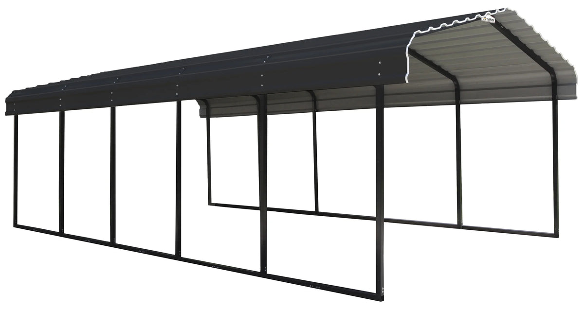 Galvanized Steel Carport 12 x 24 x 7 ft. F80571