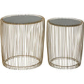 Gold Metal Accent Table (Set of 2) Z259