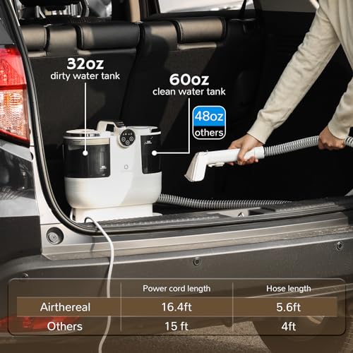 Instant Heating Portable Carpet Cleaner with Self-Cleaning P698903