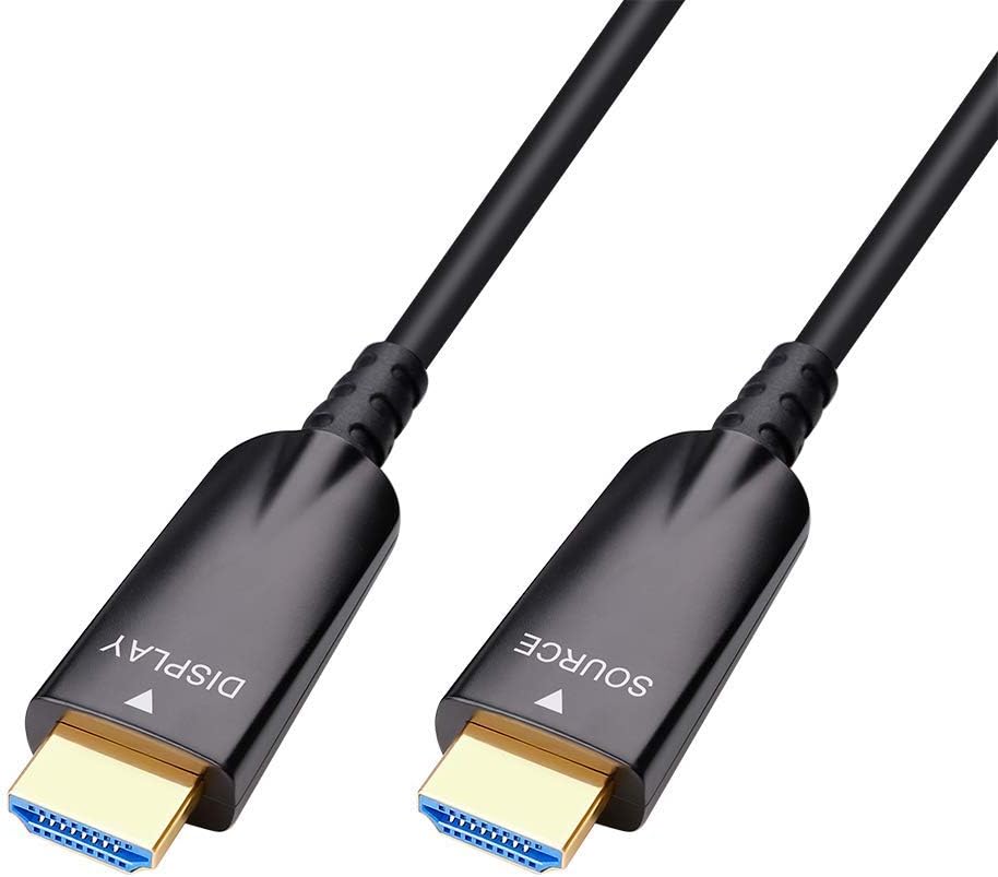 50m Fiber Optic HDMI Cable 4K 30Hz 1080p 60Hz Black P452560