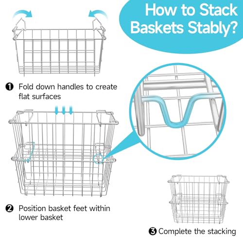 Stackable Freezer Organizer - Expandable Bin*1 + Stackable Bins*2 O497
