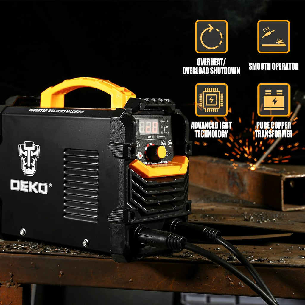 160A Stick ARC Welding Machine with Electrode Holder and Work Clamp L5515