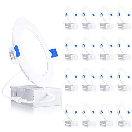 16 Pack 6 inch Ultra-Thin LED Recessed Ceiling Light L80451