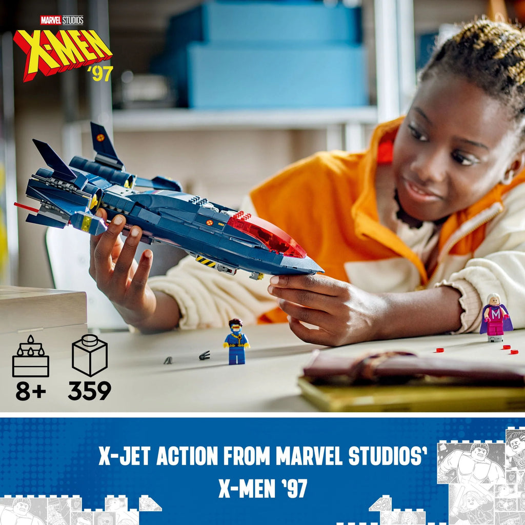 X-Jet Toy Plane Model Building Kit with 4 Minifigures C28998