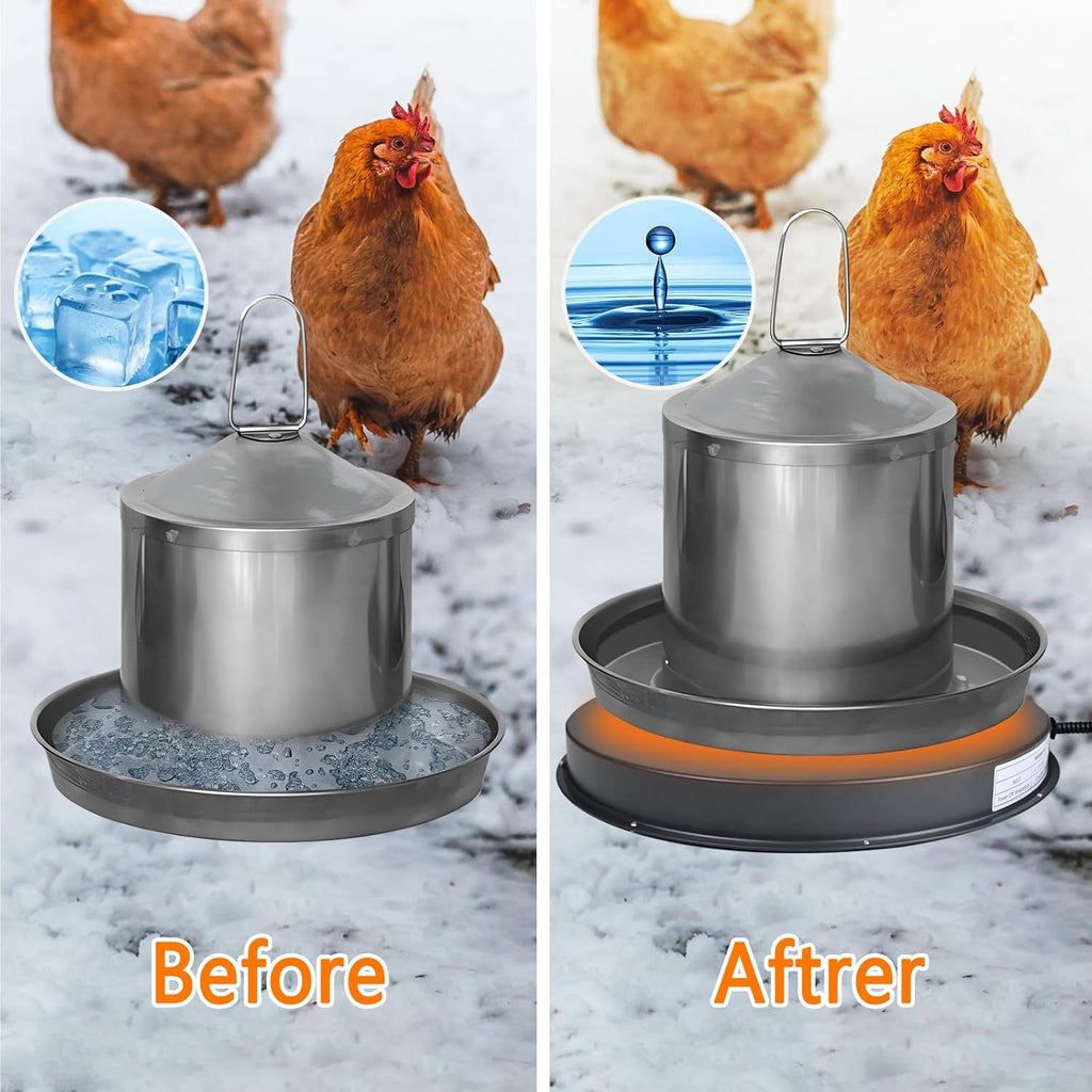 15IN 125W Heated Chicken Waterer Base with Thermostat T154988